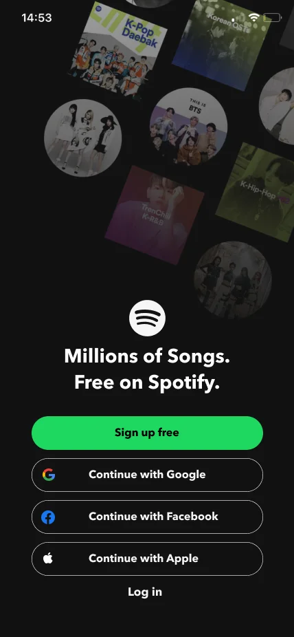 Spotify App Screenshot 1